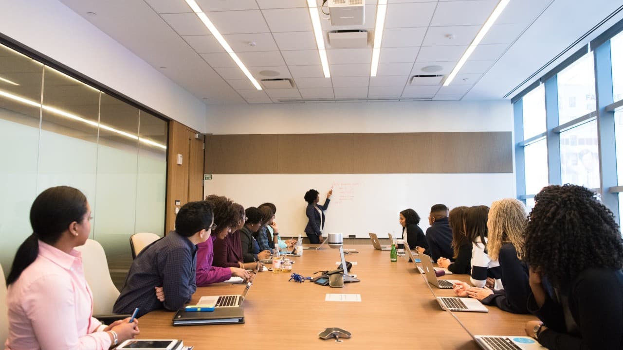 NOVA partners collaborating around a table