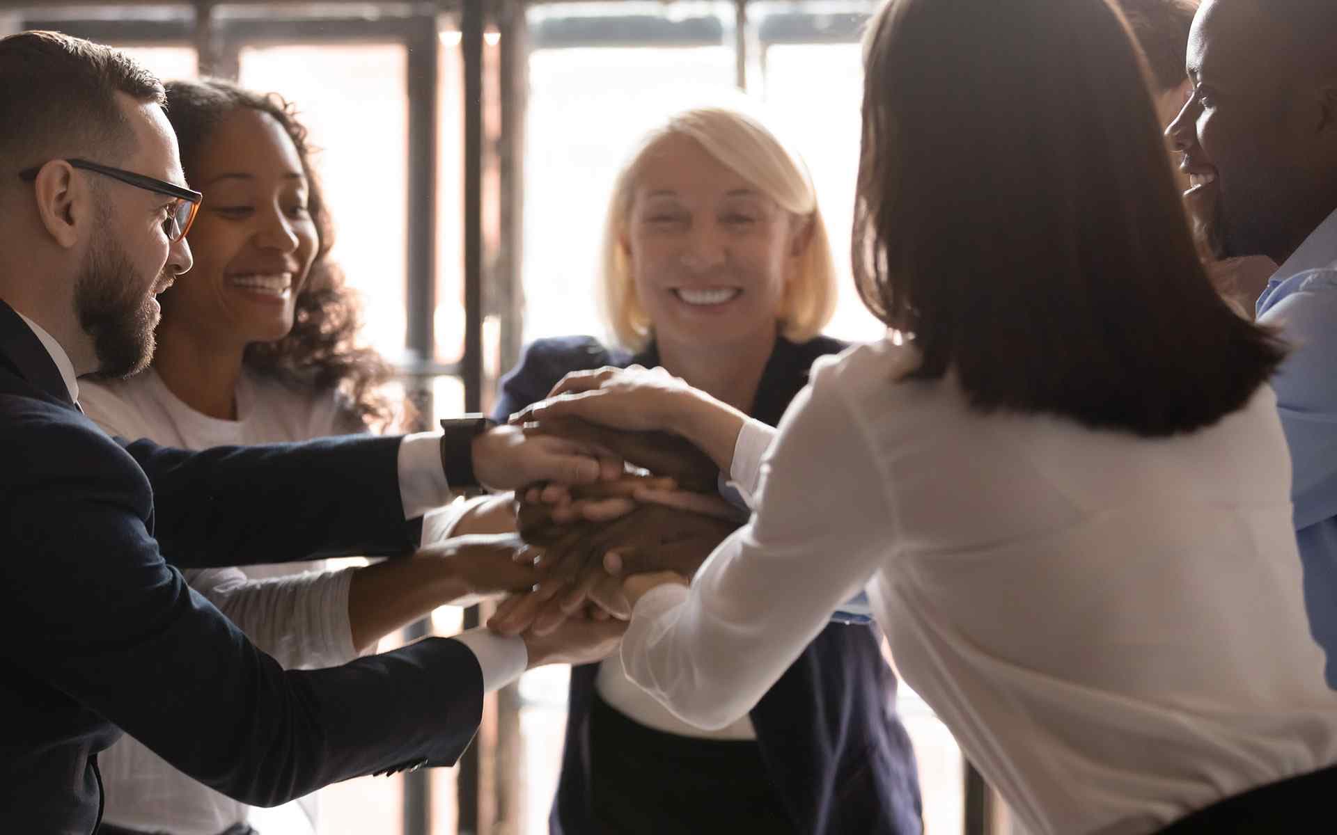 Business leaders meeting around a table