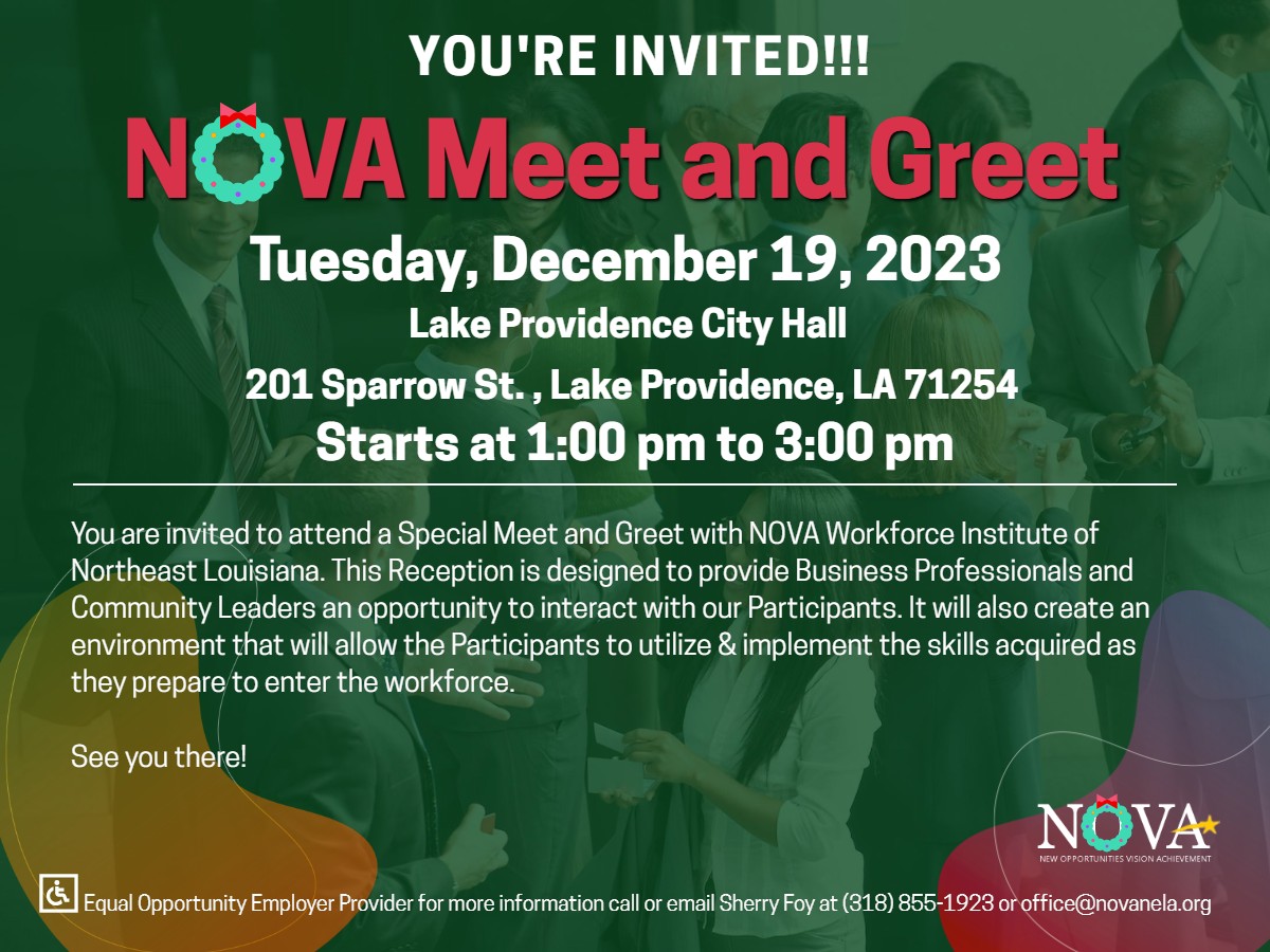 NOVA Meet and Greet 12-19-2023 Lake Providence 2